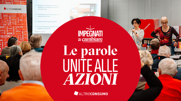 le parole unite alle azioni logo e sfondo di evento